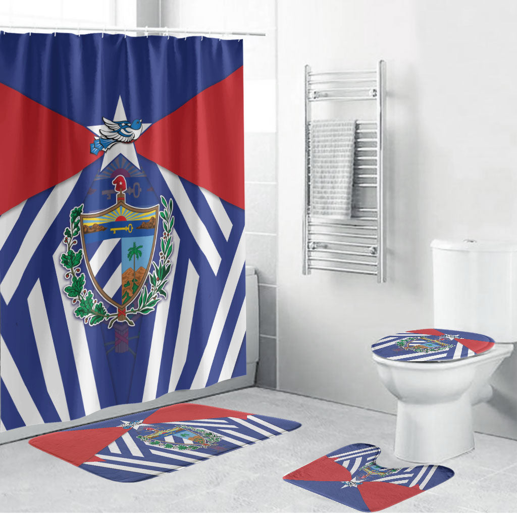 Viva Cuba Libre Bathroom Set Cuban Trogon With Coat Of Arms
