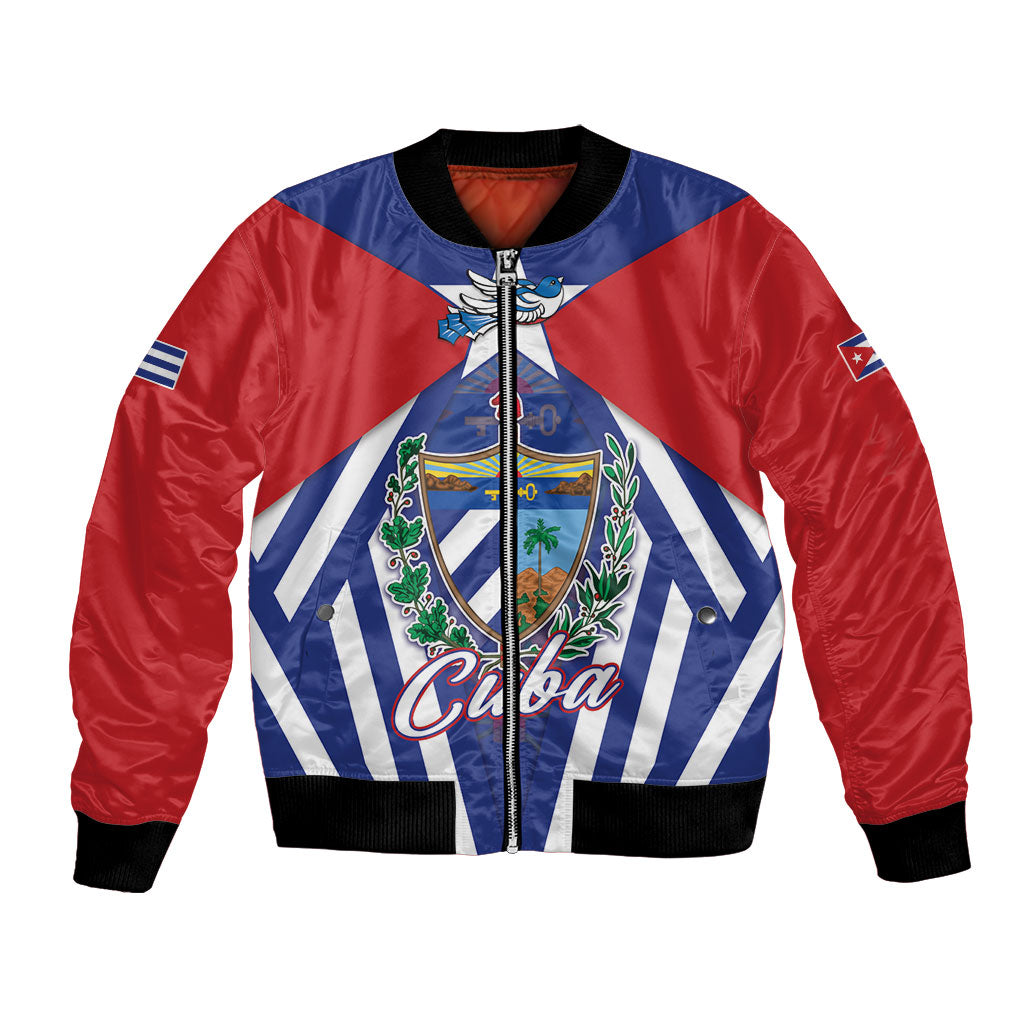 Viva Cuba Libre Bomber Jacket Cuban Trogon With Coat Of Arms