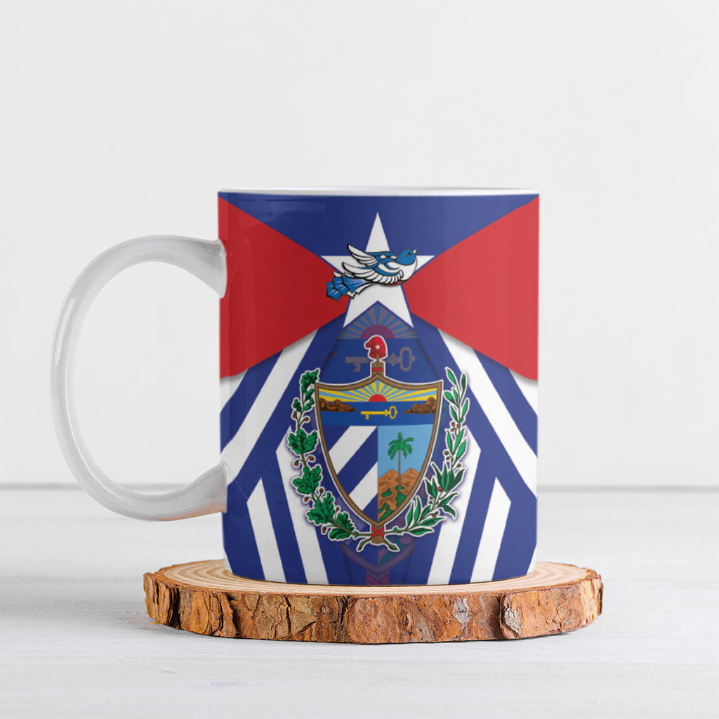 Viva Cuba Libre Ceramic Mug Cuban Trogon With Coat Of Arms