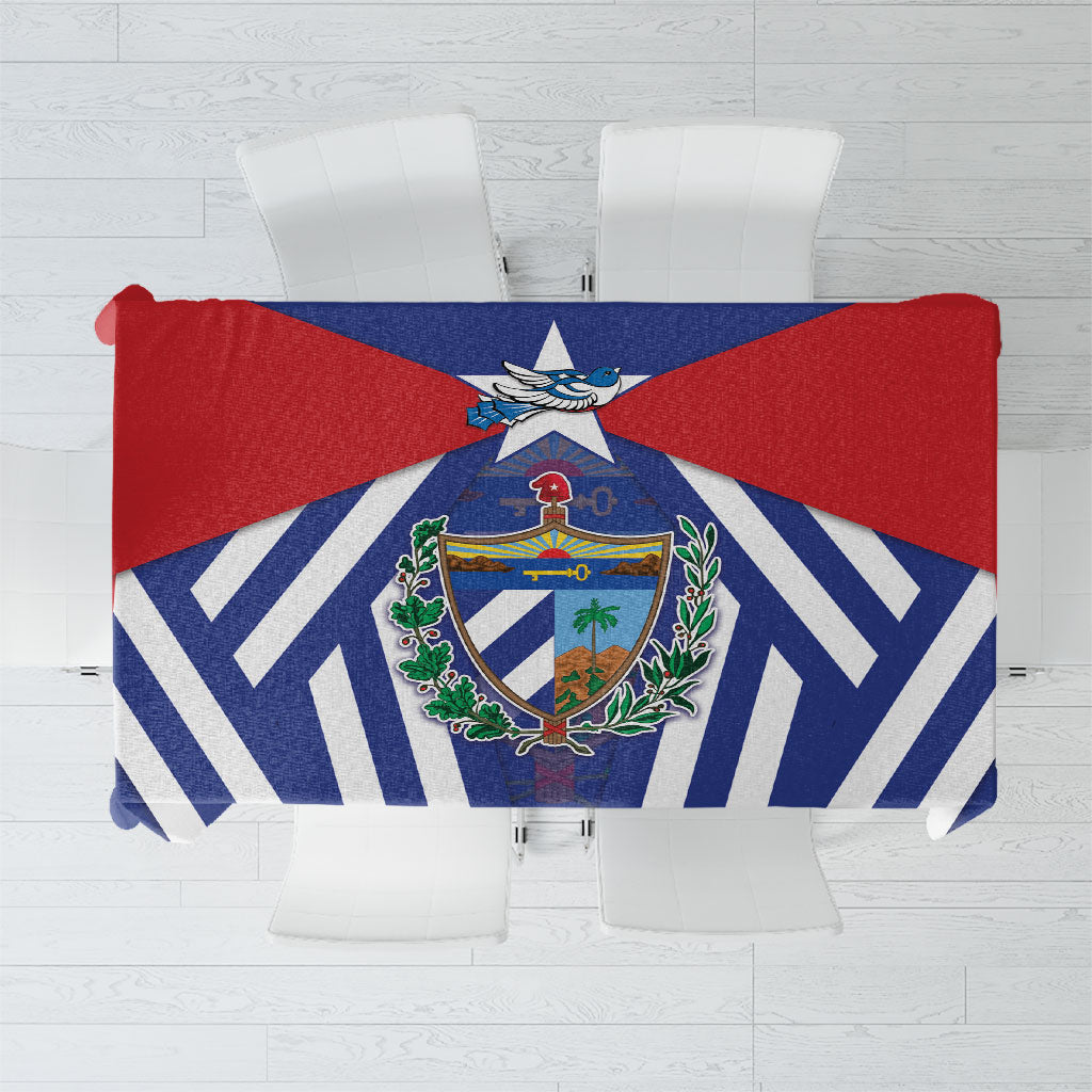 Viva Cuba Libre Tablecloth Cuban Trogon With Coat Of Arms