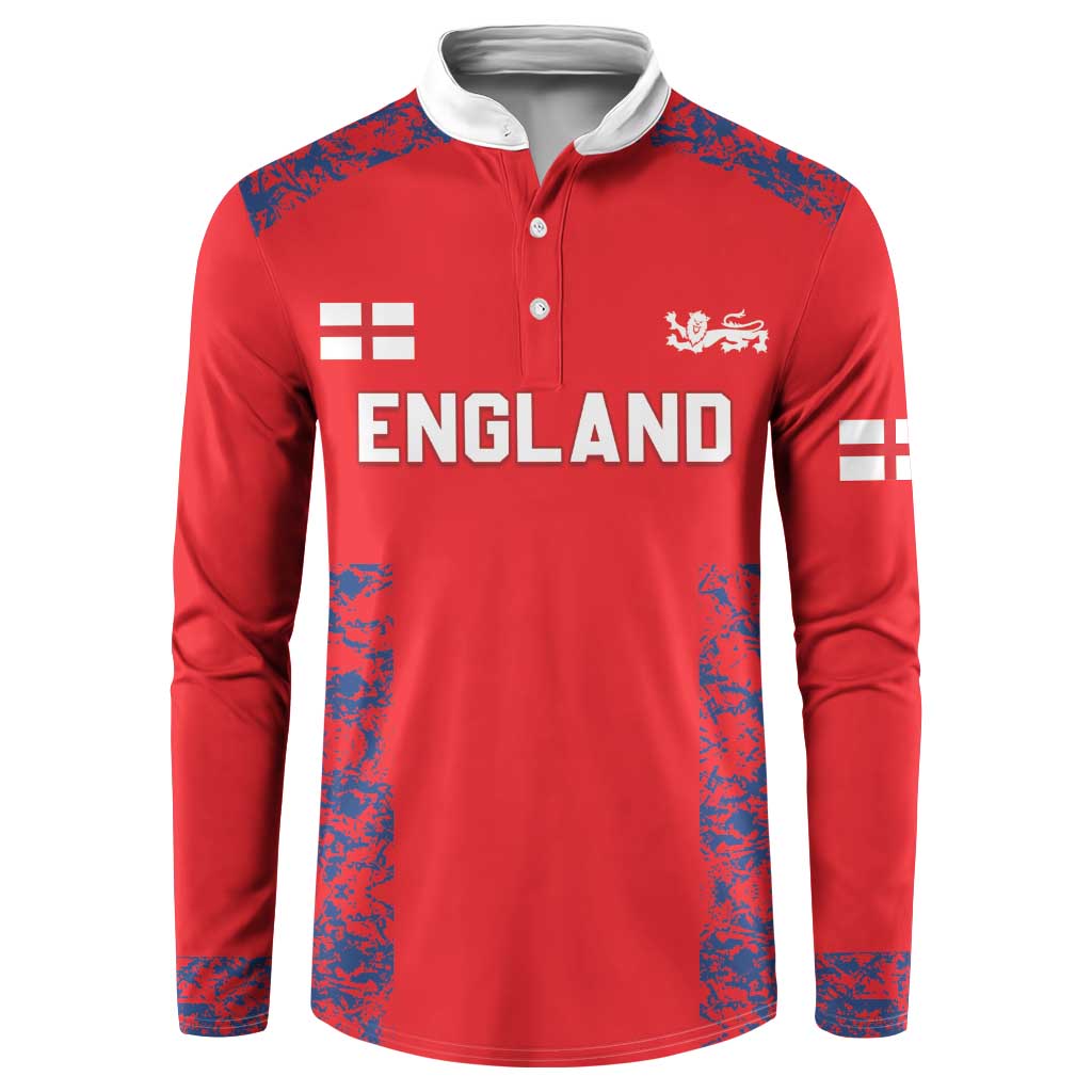 Custom England Cricket Button Sweatshirt Go Three Lions Simple Style LT05 - Wonder Print Shop