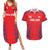 Custom England Cricket Couples Matching Summer Maxi Dress and Hawaiian Shirt Go Three Lions Simple Style LT05 - Wonder Print Shop