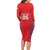 Custom England Cricket Long Sleeve Bodycon Dress Go Three Lions Simple Style LT05 - Wonder Print Shop