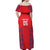 Custom England Cricket Off Shoulder Maxi Dress Go Three Lions Simple Style LT05 - Wonder Print Shop