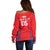 Custom England Cricket Off Shoulder Sweater Go Three Lions Simple Style