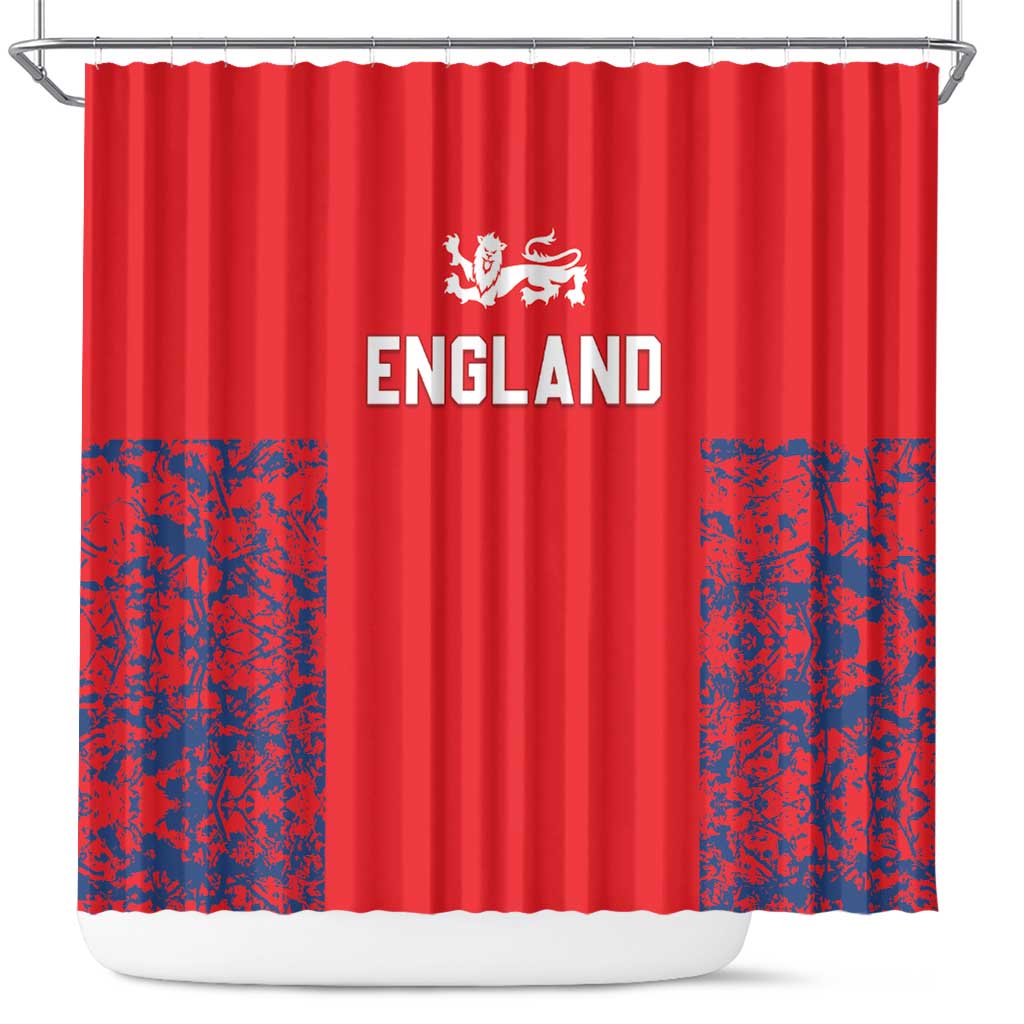 England Cricket Shower Curtain Go Three Lions Simple Style