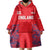 Custom England Cricket Wearable Blanket Hoodie Go Three Lions Simple Style