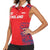 Custom England Cricket Women Sleeveless Polo Shirt Go Three Lions Simple Style