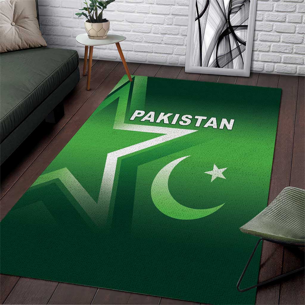 Pakistan Cricket Area Rug Go Champions Shaheens