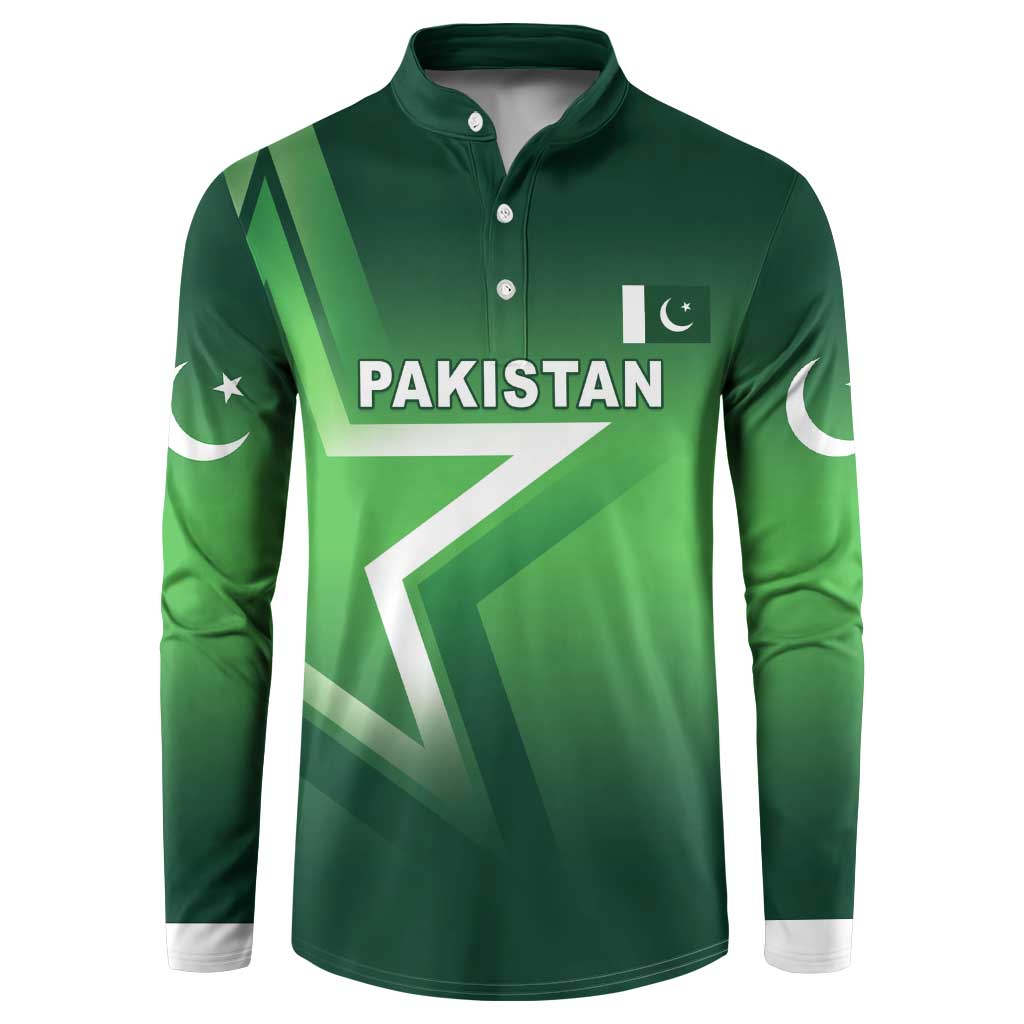 Custom Pakistan Cricket Button Sweatshirt Go Champions Shaheens LT05 - Wonder Print Shop