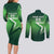 Custom Pakistan Cricket Couples Matching Long Sleeve Bodycon Dress and Long Sleeve Button Shirt Go Champions Shaheens LT05 - Wonder Print Shop