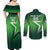 Custom Pakistan Cricket Couples Matching Off Shoulder Maxi Dress and Long Sleeve Button Shirt Go Champions Shaheens LT05 - Wonder Print Shop