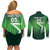 Custom Pakistan Cricket Couples Matching Off Shoulder Short Dress and Long Sleeve Button Shirt Go Champions Shaheens LT05 - Wonder Print Shop