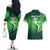 Custom Pakistan Cricket Couples Matching Off The Shoulder Long Sleeve Dress and Hawaiian Shirt Go Champions Shaheens LT05 - Wonder Print Shop