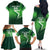 Custom Pakistan Cricket Family Matching Off The Shoulder Long Sleeve Dress and Hawaiian Shirt Go Champions Shaheens LT05 - Wonder Print Shop