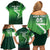 Custom Pakistan Cricket Family Matching Off Shoulder Short Dress and Hawaiian Shirt Go Champions Shaheens LT05 - Wonder Print Shop