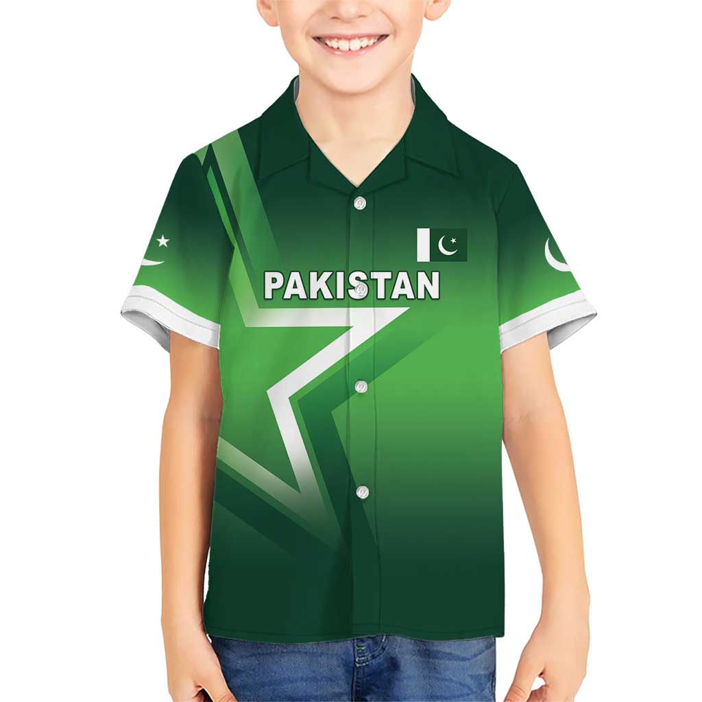 Custom Pakistan Cricket Kid Hawaiian Shirt Go Champions Shaheens LT05 - Wonder Print Shop