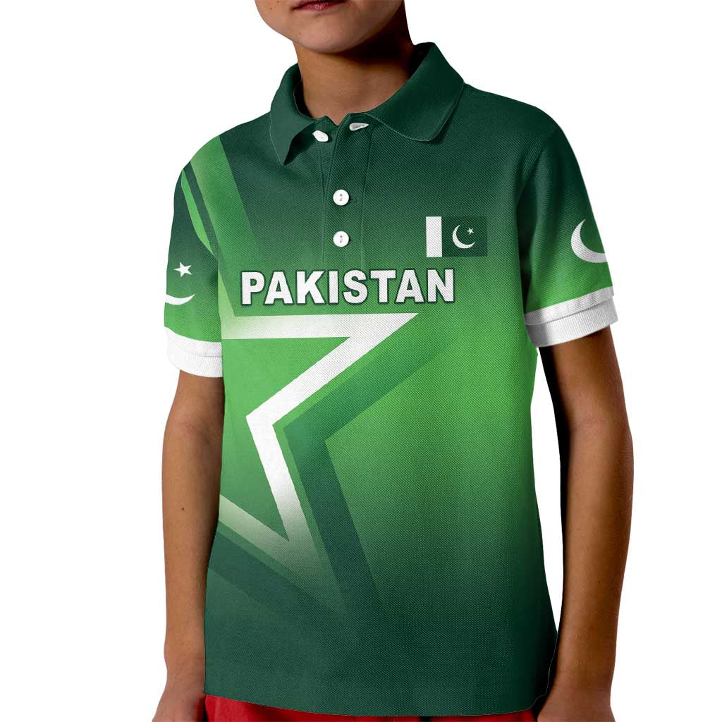 Custom Pakistan Cricket Kid Polo Shirt Go Champions Shaheens LT05 - Wonder Print Shop