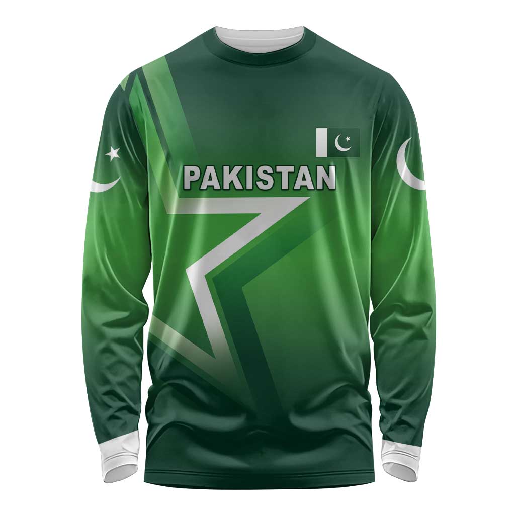 Custom Pakistan Cricket Long Sleeve Shirt Go Champions Shaheens LT05 - Wonder Print Shop