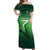 Custom Pakistan Cricket Off Shoulder Maxi Dress Go Champions Shaheens LT05 - Wonder Print Shop