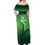 Custom Pakistan Cricket Off Shoulder Maxi Dress Go Champions Shaheens LT05 - Wonder Print Shop