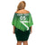 Custom Pakistan Cricket Off Shoulder Short Dress Go Champions Shaheens LT05 - Wonder Print Shop