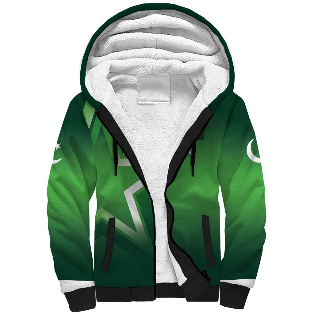 Custom Pakistan Cricket Sherpa Hoodie Go Champions Shaheens