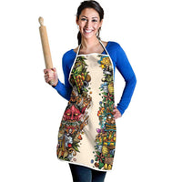Hawaii And Japan Apron Tiki With Oni Mask - Wonder Print Shop
