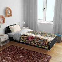 Hawaii And Japan Bedding Set Tiki With Oni Mask - Wonder Print Shop