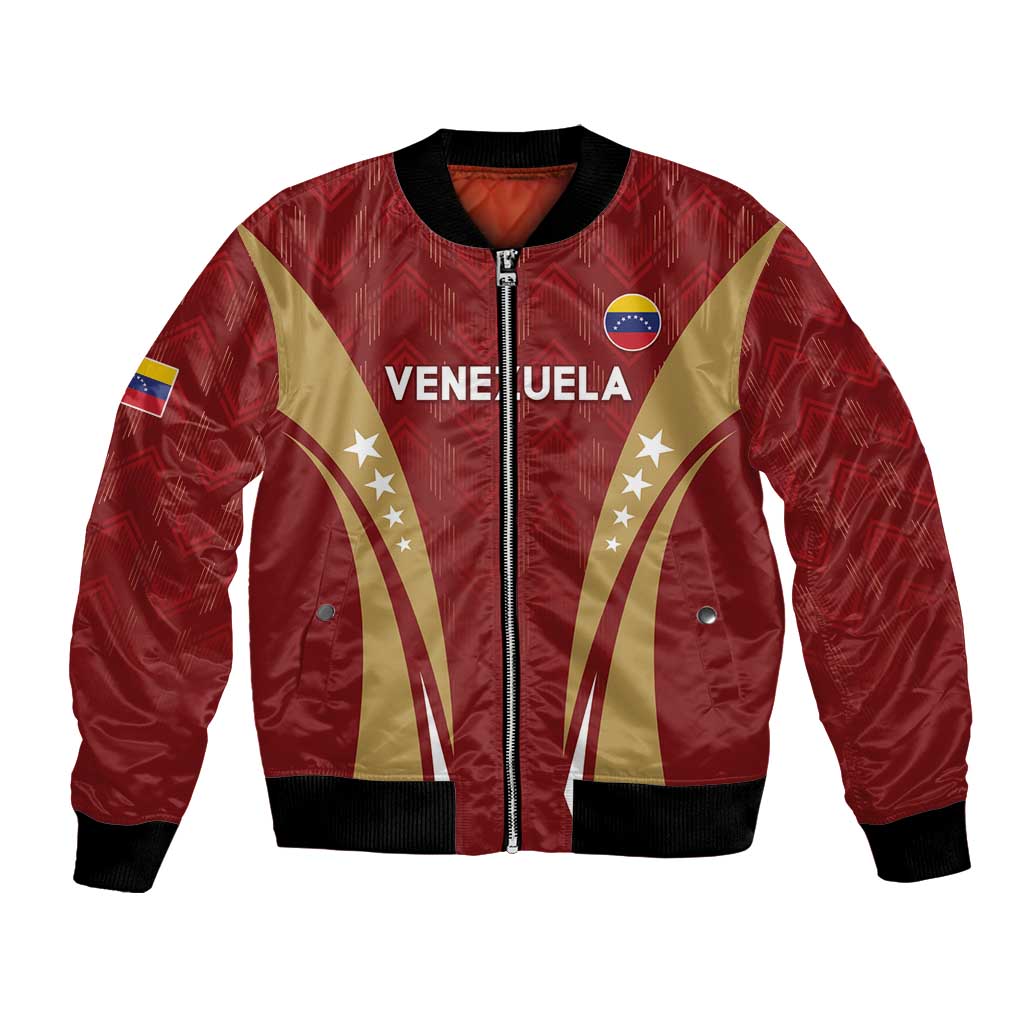 Custom Venezuela Football Bomber Jacket Go Champions