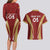 Custom Venezuela Football Couples Matching Long Sleeve Bodycon Dress and Hawaiian Shirt Go Champions