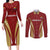 Custom Venezuela Football Couples Matching Long Sleeve Bodycon Dress and Long Sleeve Button Shirt Go Champions