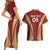 Custom Venezuela Football Couples Matching Short Sleeve Bodycon Dress and Hawaiian Shirt Go Champions