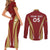 Custom Venezuela Football Couples Matching Short Sleeve Bodycon Dress and Long Sleeve Button Shirt Go Champions