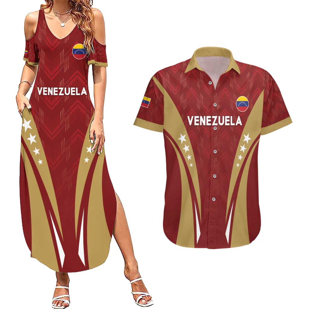 Custom Venezuela Football Couples Matching Summer Maxi Dress and Hawaiian Shirt Go Champions