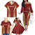 Custom Venezuela Football Family Matching Off The Shoulder Long Sleeve Dress and Hawaiian Shirt Go Champions