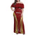 Custom Venezuela Football Family Matching Off Shoulder Maxi Dress and Hawaiian Shirt Go Champions