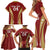 Custom Venezuela Football Family Matching Short Sleeve Bodycon Dress and Hawaiian Shirt Go Champions