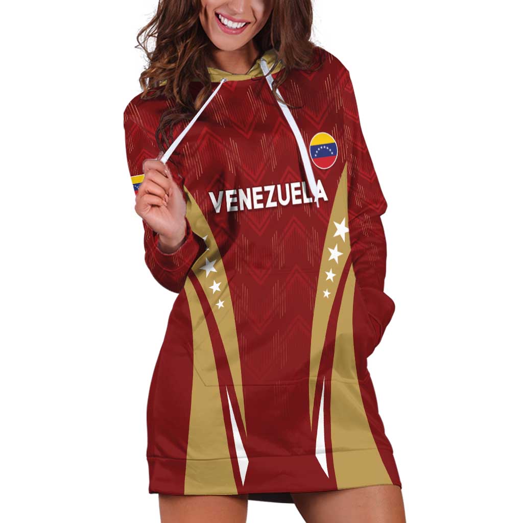 Custom Venezuela Football Hoodie Dress Go Champions