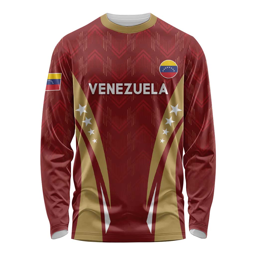 Custom Venezuela Football Long Sleeve Shirt Go Champions