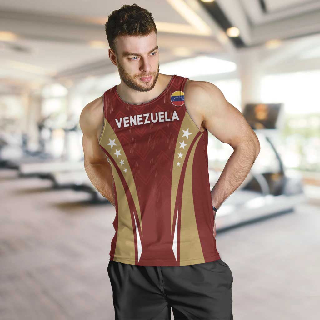 Custom Venezuela Football Men Tank Top Go Champions