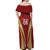 Custom Venezuela Football Off Shoulder Maxi Dress Go Champions