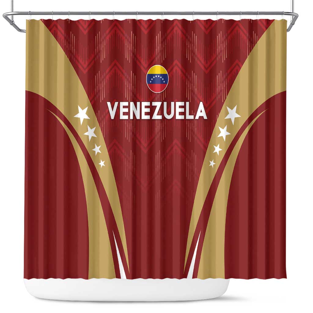 Venezuela Football Shower Curtain Go Champions