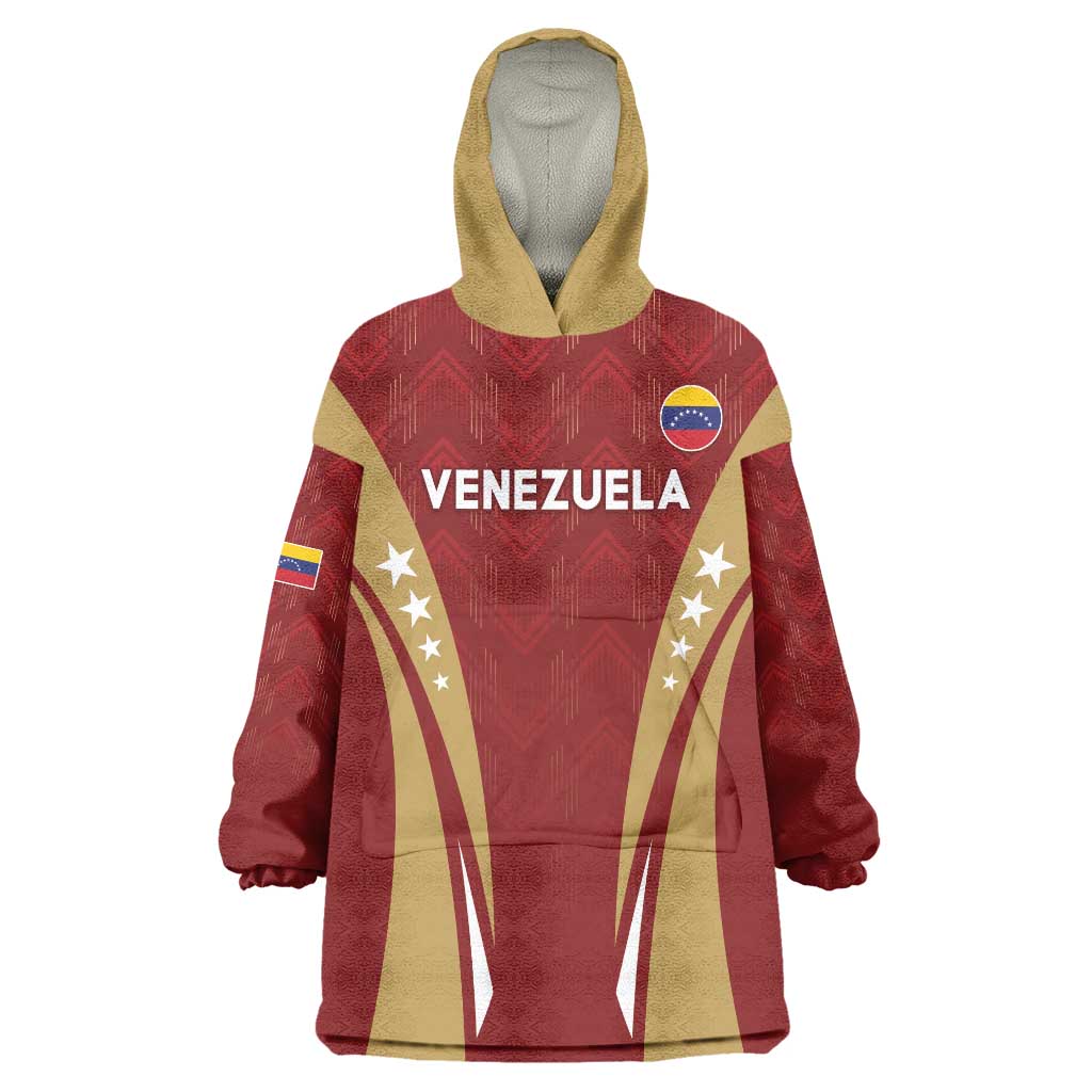 Custom Venezuela Football Wearable Blanket Hoodie Go Champions