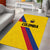 Colombia Football Area Rug Vamos La Tricolor Retro Style