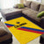 Colombia Football Area Rug Vamos La Tricolor Retro Style