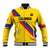 Custom Colombia Football Baseball Jacket Vamos La Tricolor Retro Style