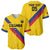 Custom Colombia Football Baseball Jersey Vamos La Tricolor Retro Style