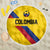 Colombia Football Beach Blanket Vamos La Tricolor Retro Style