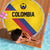 Colombia Football Beach Blanket Vamos La Tricolor Retro Style